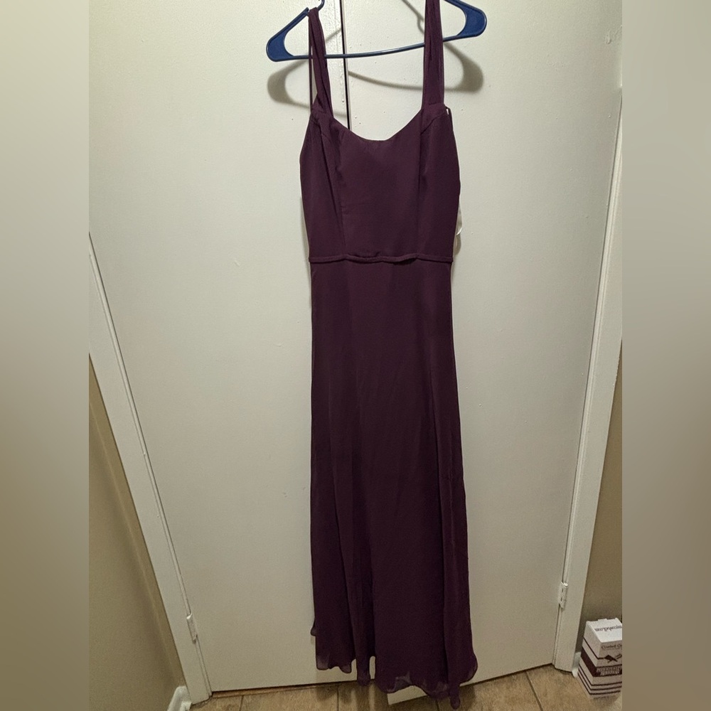 Sleeveless Plum Wedding Guest Maxi Dress - Unbranded